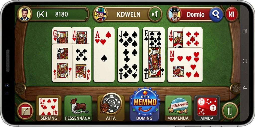 Tampilan gameplay Domino yang menarik dalam 8180.