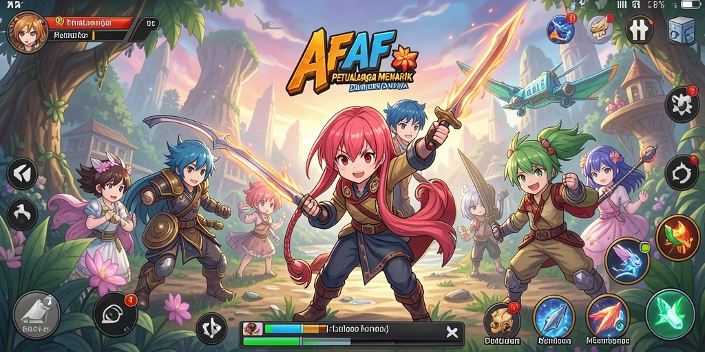 Tampilan gameplay AFAF yang menarik dan interaktif.