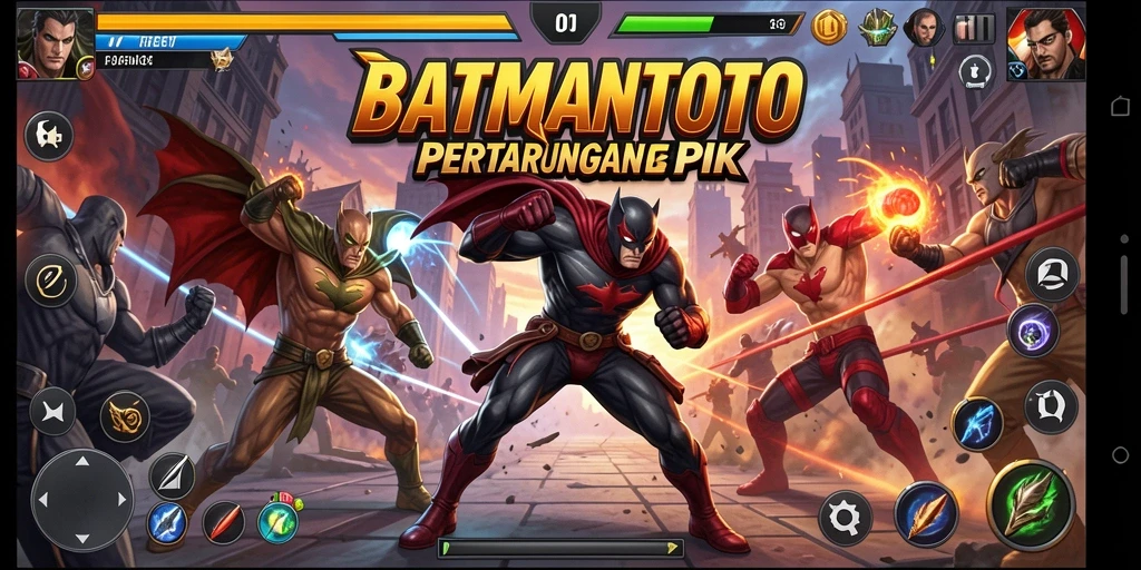 Tangkapan layar utama BATMANTOTO menampilkan adegan pertarungan yang seru.