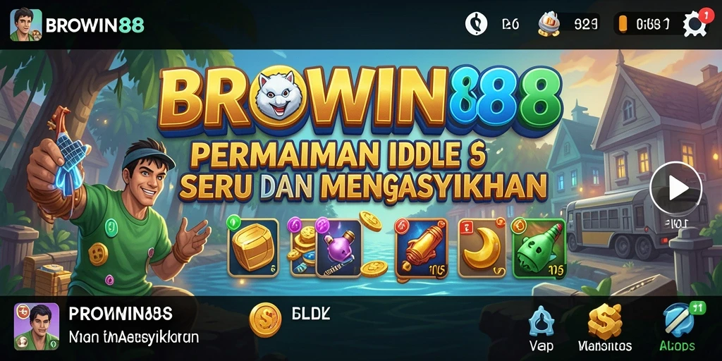 Tampilan gameplay BROWIN88 yang menarik dan penuh warna.