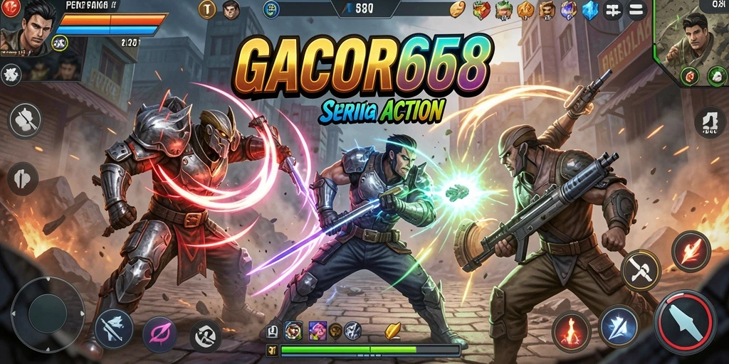 Tampilan gameplay GACOR668 yang mendebarkan dan penuh aksi.