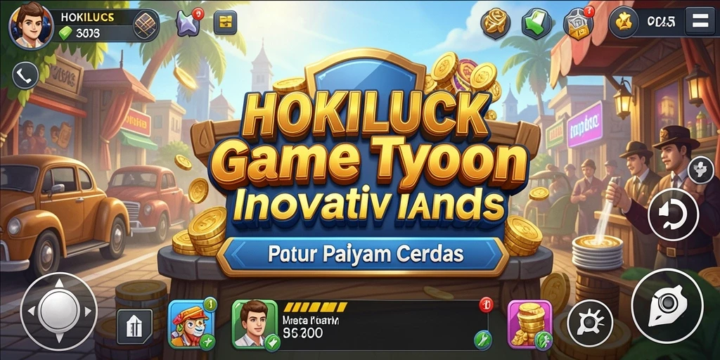 Tampilan menarik gameplay HOKILUCK dengan elemen Tycoon yang seru.