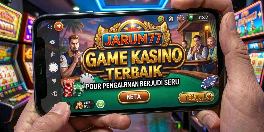 Screenshot permainan Kasino JARUM77 dengan grafis dan suasana realistis.