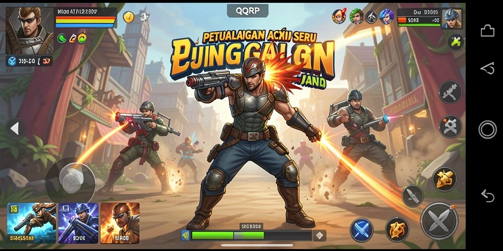 Gambaran gameplay seru di QQRP dengan aksi mendebarkan.