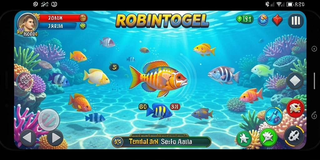 Tampilan menarik dari gameplay ROBINTOGEL yang seru.