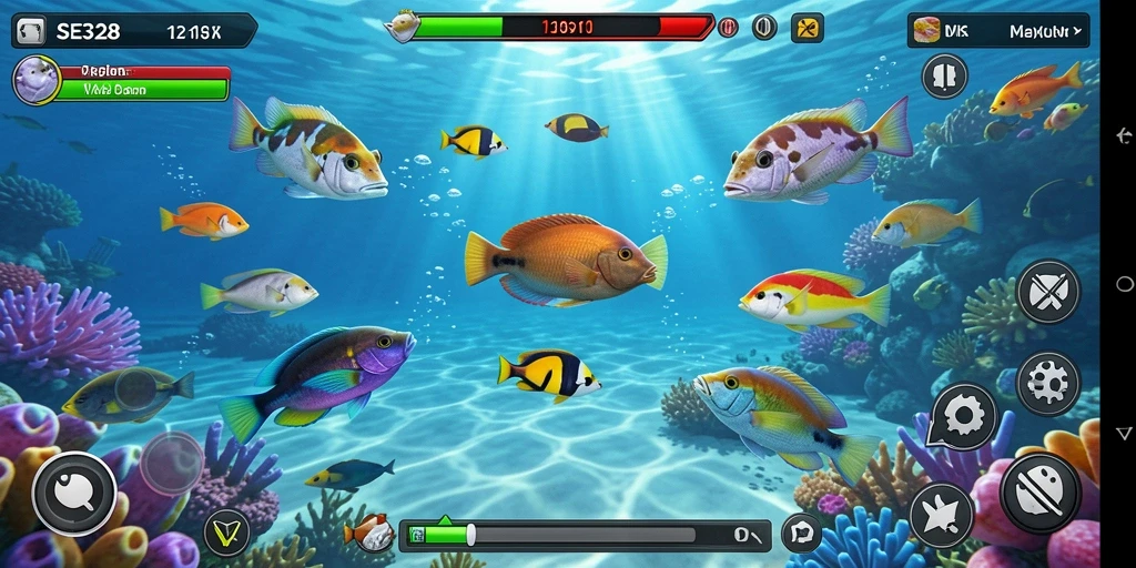 Tampilan gameplay SE328 menunjukkan aksi menembak ikan yang seru dan dinamis.