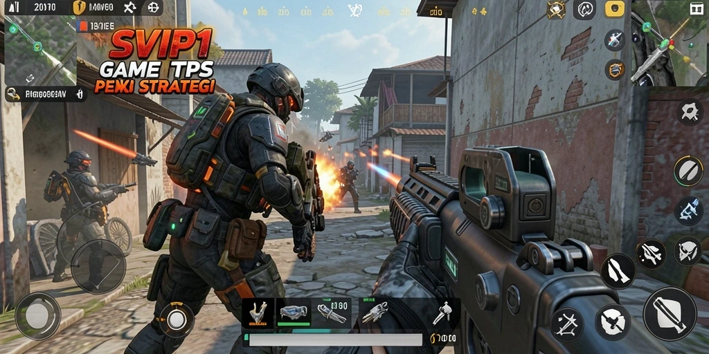Tampilan gameplay seru SVIP1 saat pertempuran sengit.