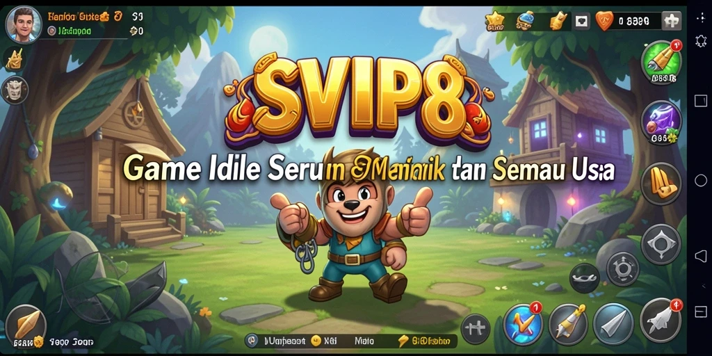 Tampilan gameplay SVIP8 yang menarik dengan elemen Idle.