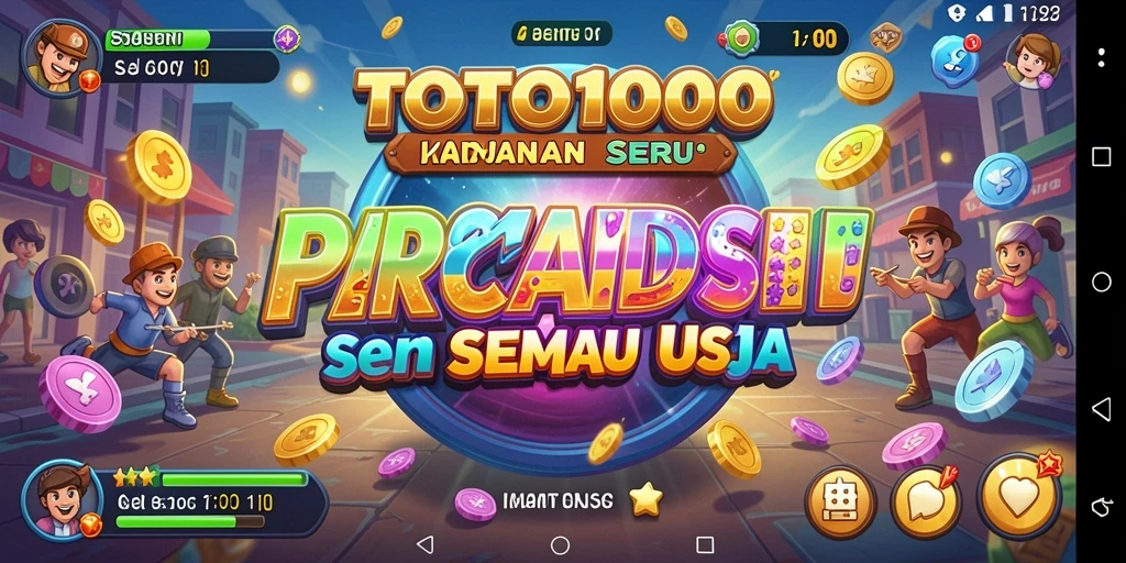 Tampilan gameplay seru dari TOTO1000 yang penuh tantangan.