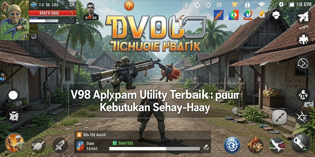 Tampilan antarmuka V98 yang menarik dan fungsional.