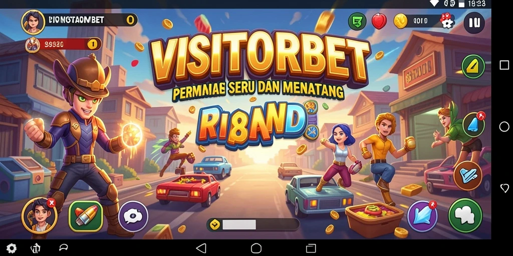Screenshot utama <strong>VISITORBET</strong> menunjukkan aksi seru gameplay Arcade.